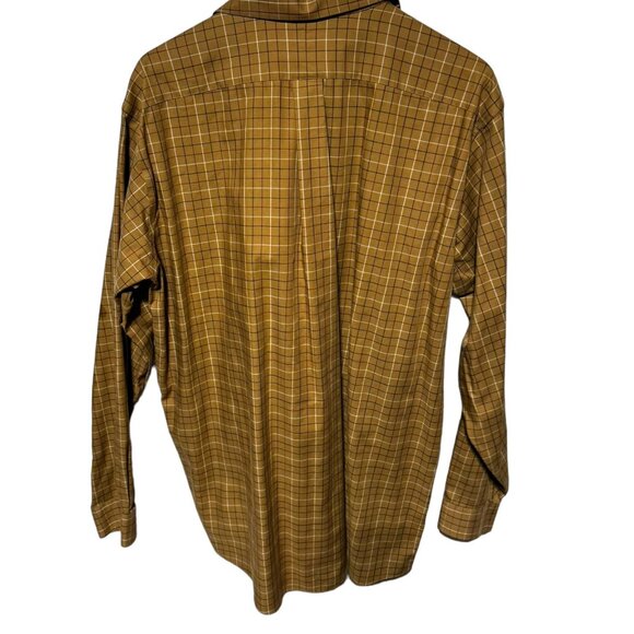 L.L. Bean Plaid Shirt Beige Size XLT - Picture 2 of 7